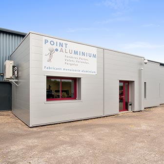 devanture point alu